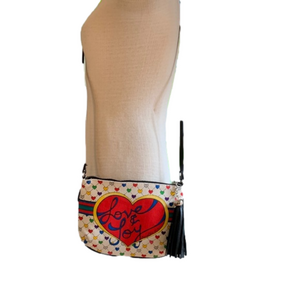 Brighton love and joy cloth cross body purse
